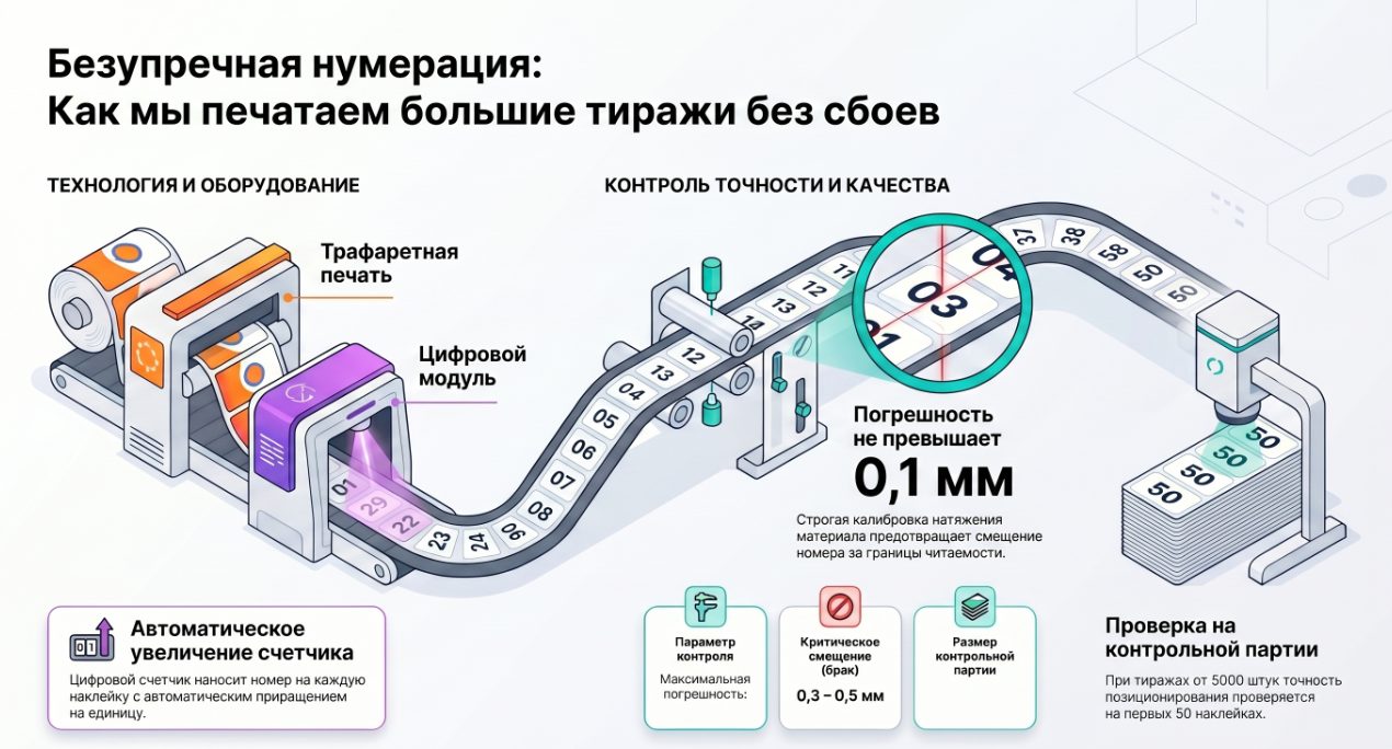 Номерные пломбы наклейки